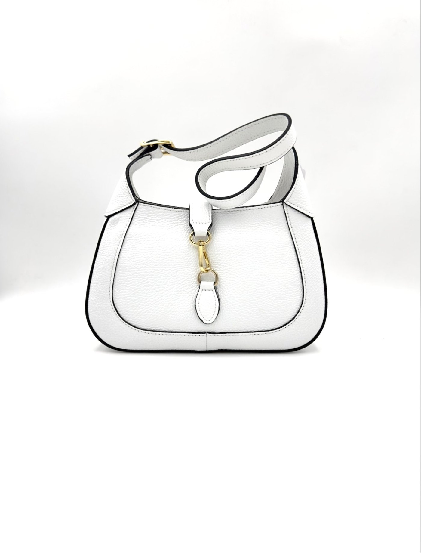 Borsa con chiusura a gancio più zip