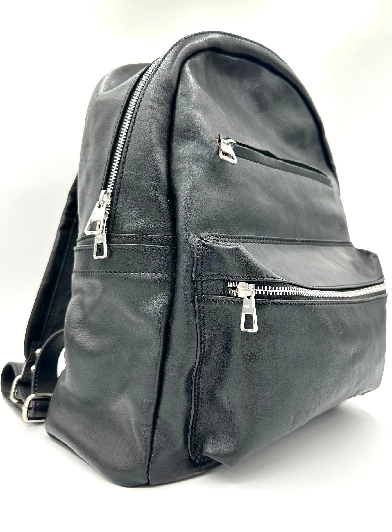 zaino in cuoio due tasche
