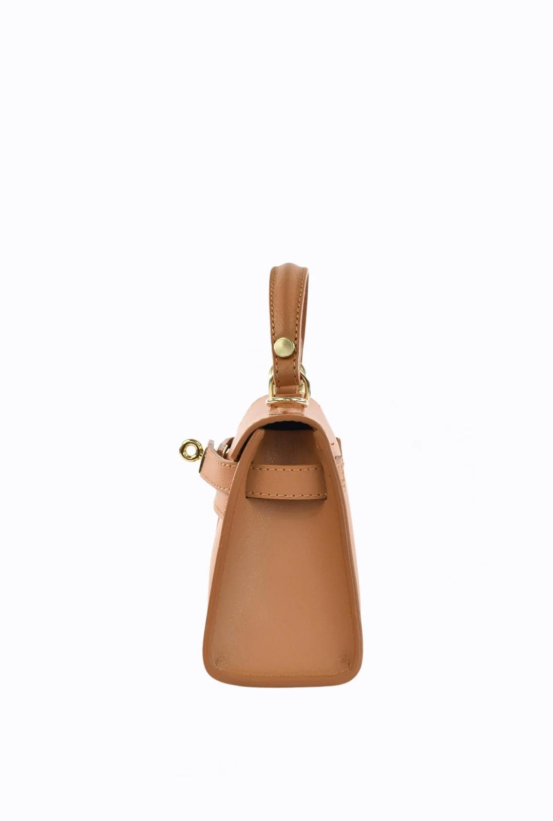 Borsa tracolla in safiano