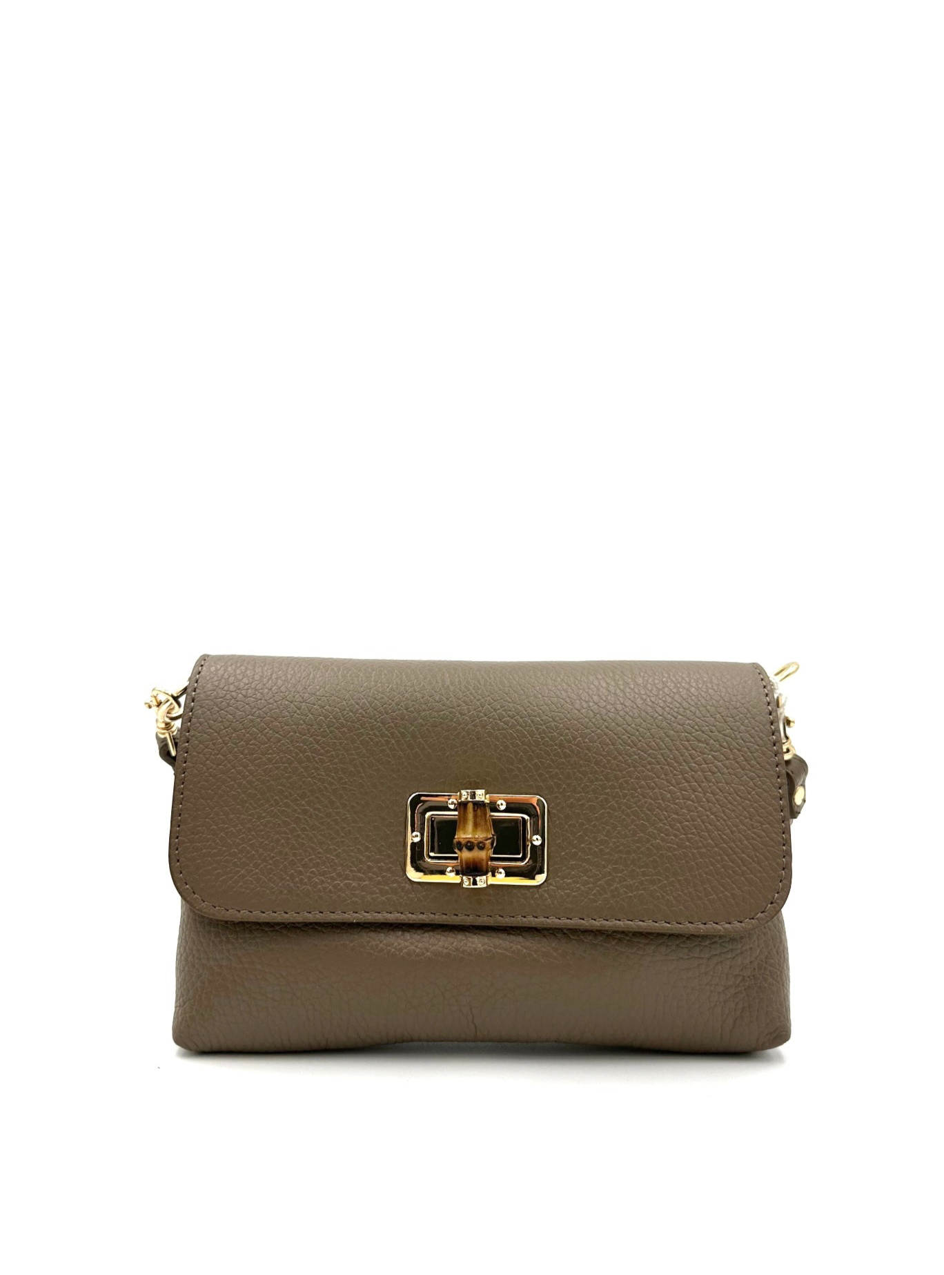 Borsa piccola con dettaglio in bambù