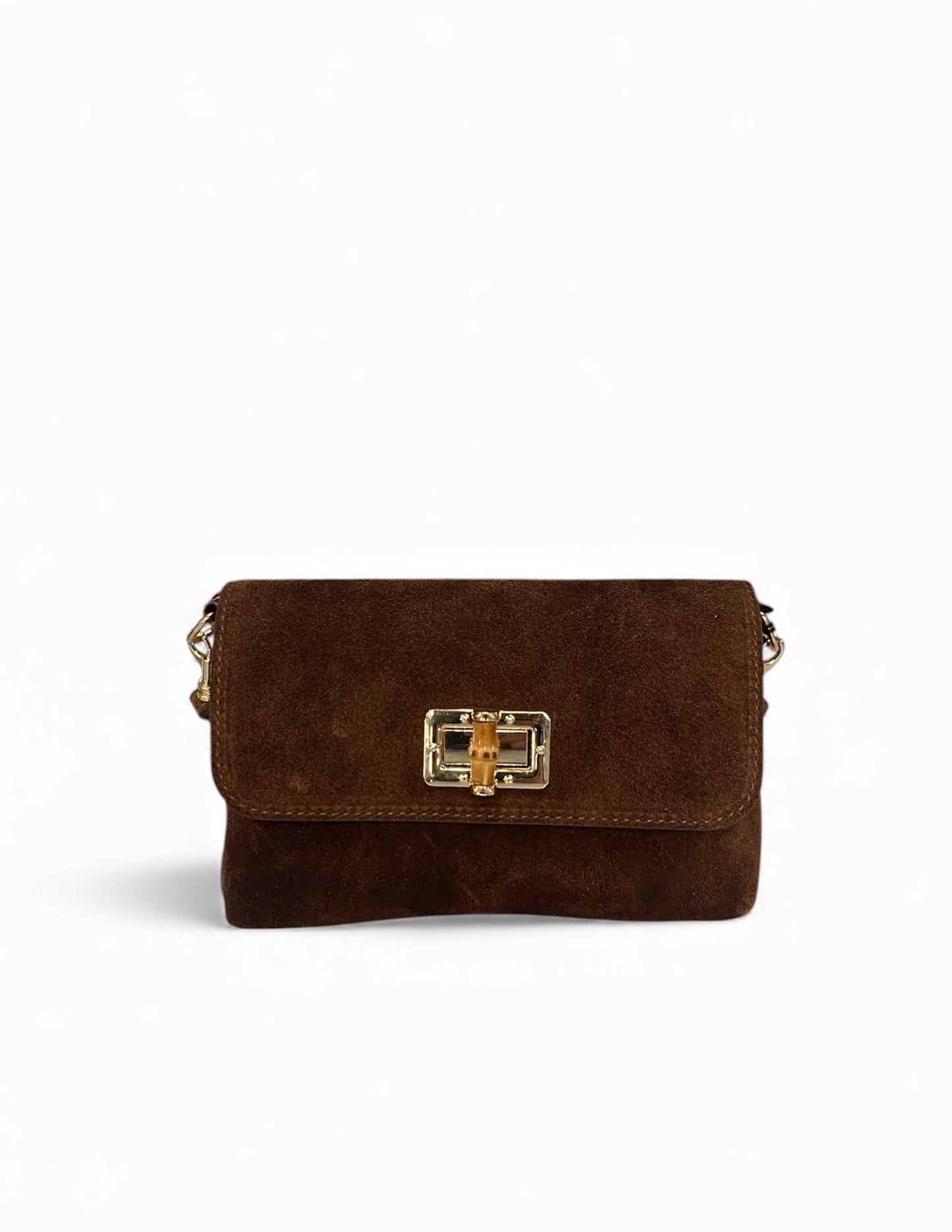 Borsa piccola con dettaglio in bambù