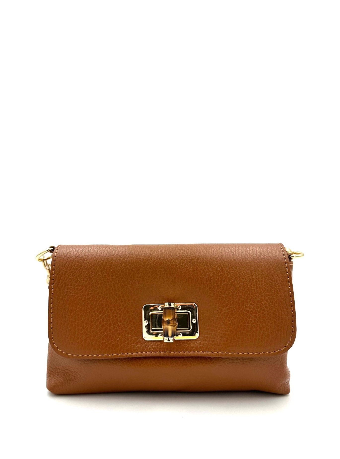 Borsa piccola con dettaglio in bambù