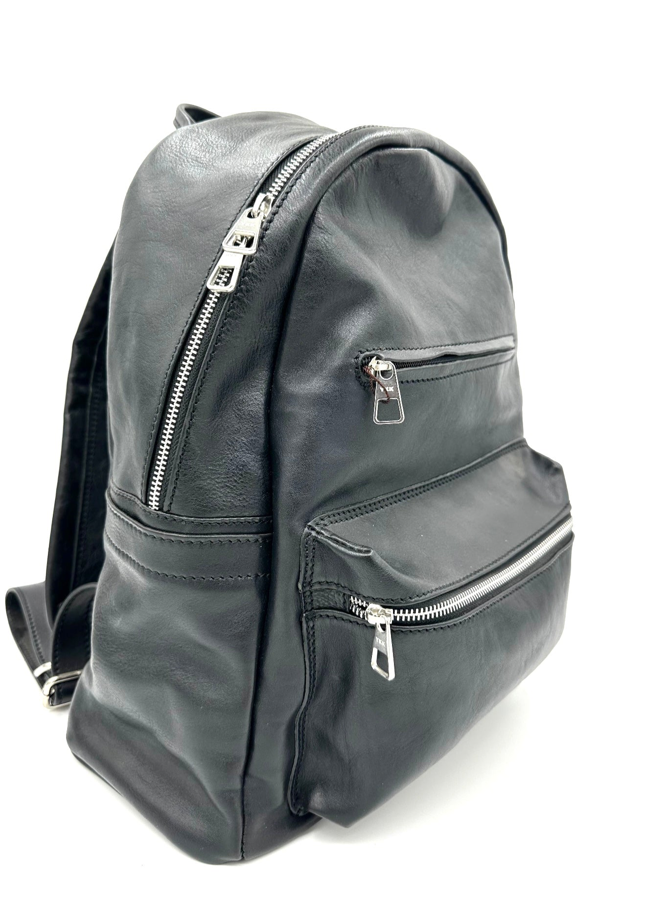 zaino in cuoio due tasche