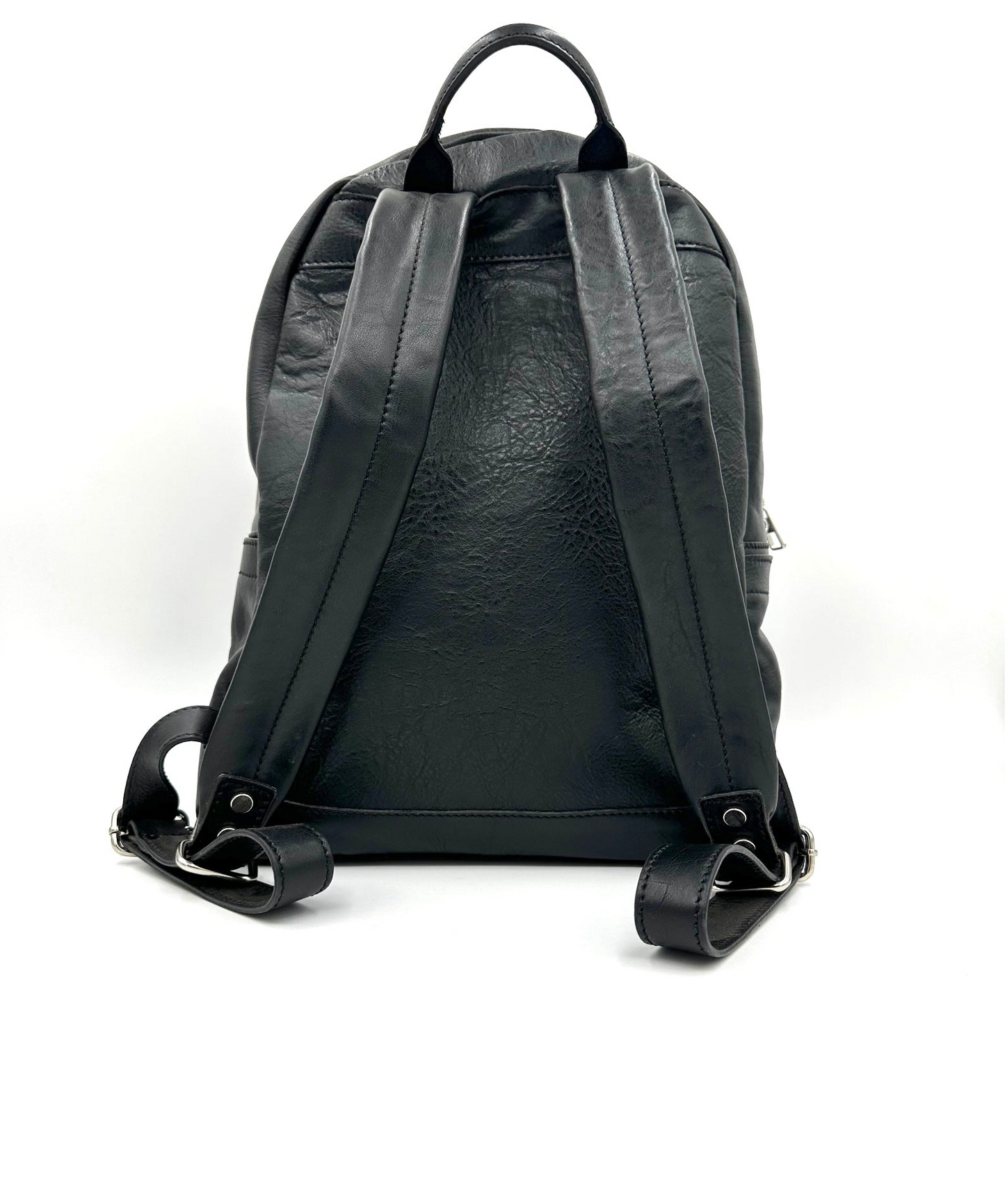 zaino in cuoio due tasche