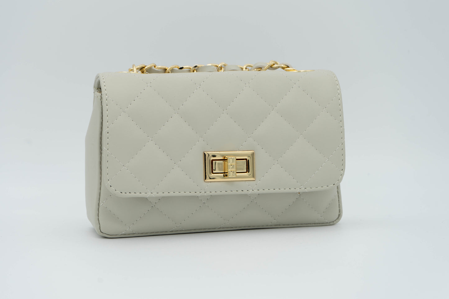 Borsa in pelle trapuntata piccola
