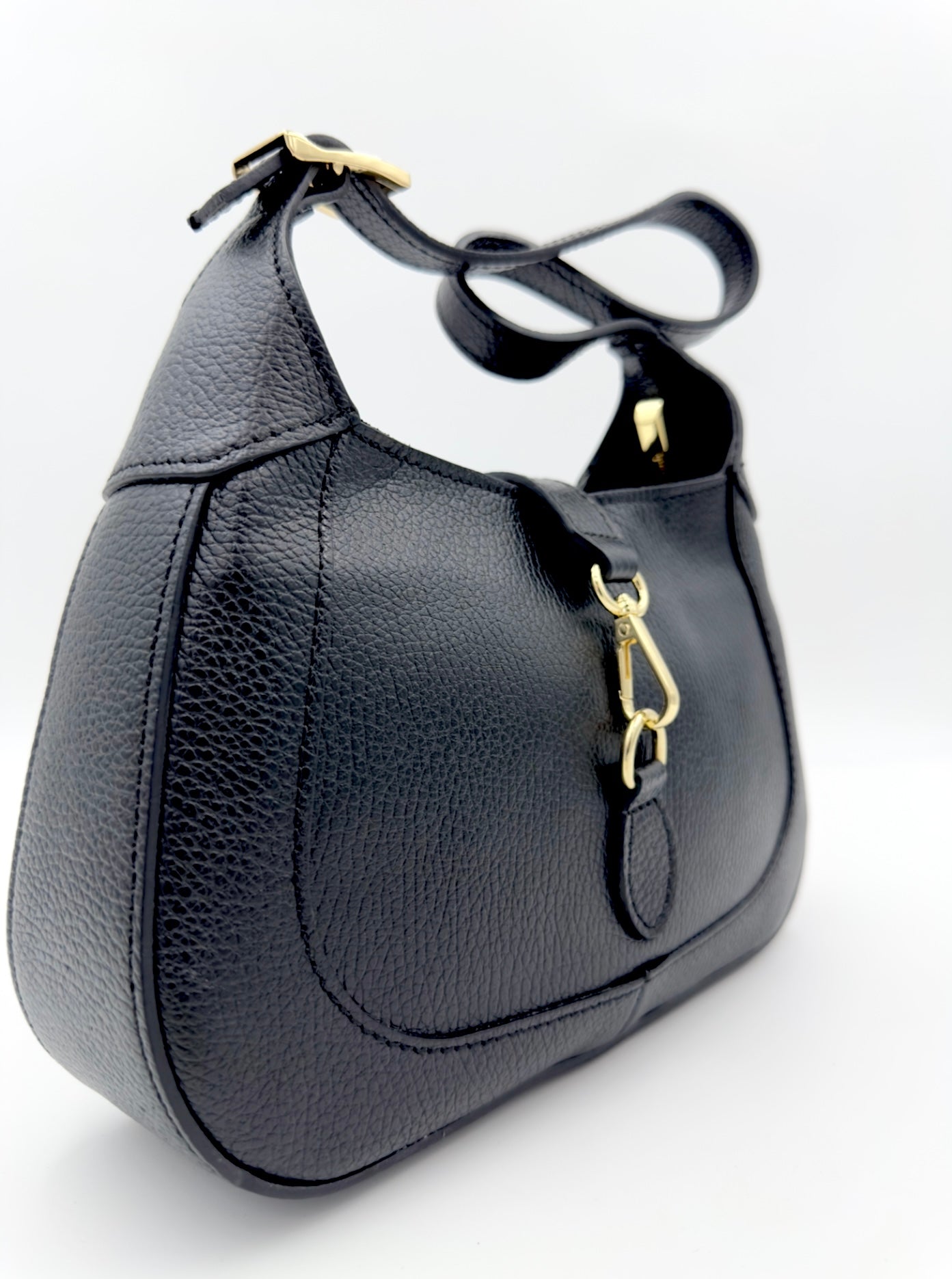 Borsa con chiusura a gancio più zip