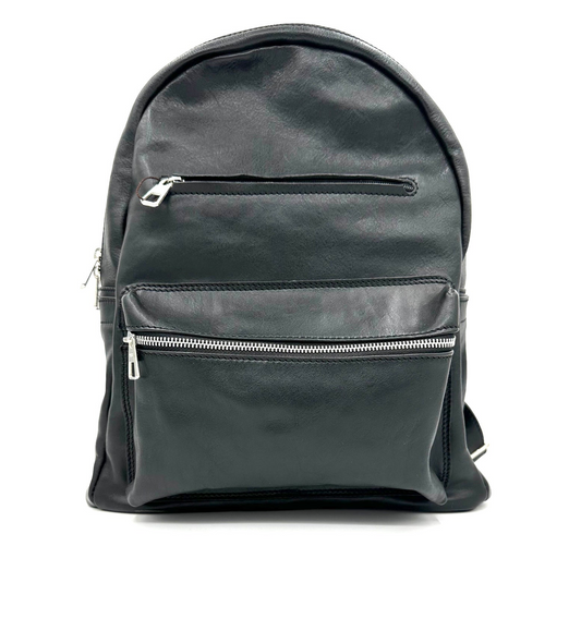 zaino in cuoio due tasche