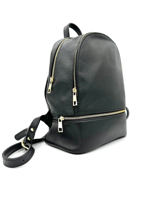 zaino donna in pelle martellata