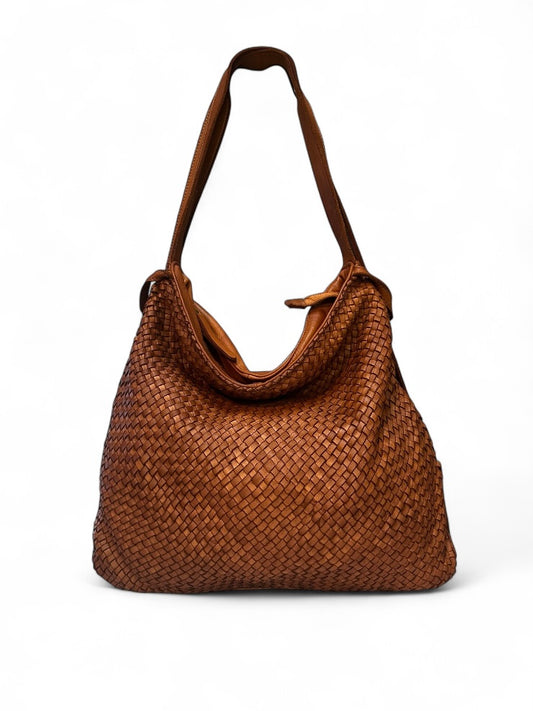 Borsa zaino intrecciato